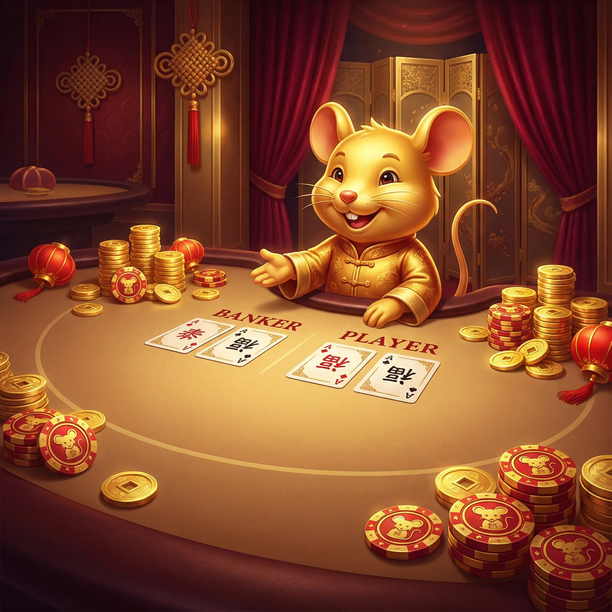 Bacará jogo de cartas cassino